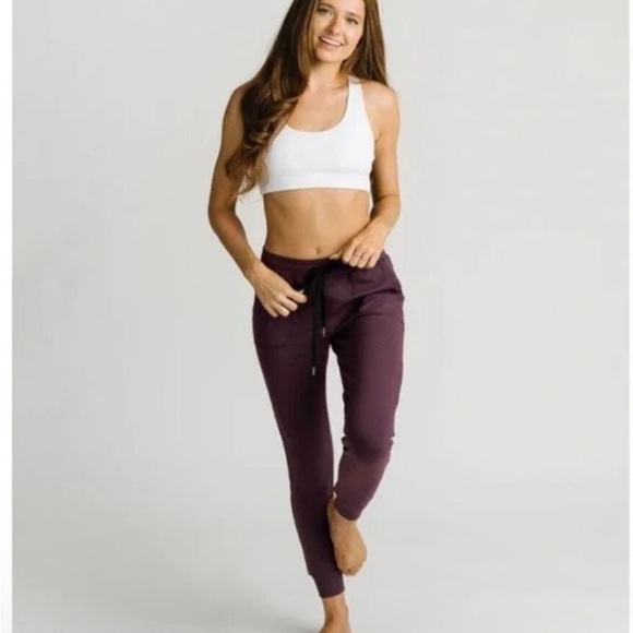 ZYIA Active Deep Purple Joggers Size Large - Picture 2 of 5